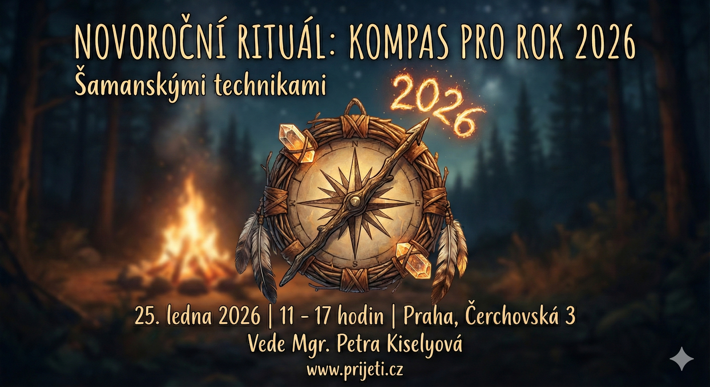 Novoroční rituál 2026 – Kompas, šamanské techniky